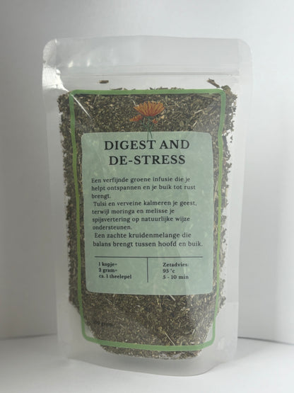 Digest and De-Stress - Groene Blend product back